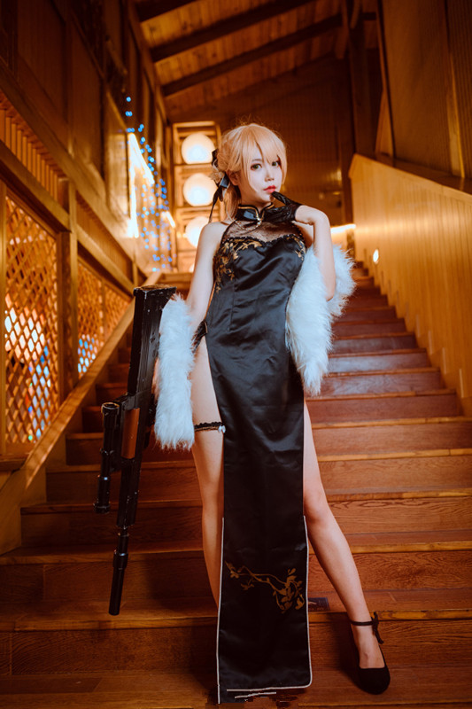 cosplay少女前线ots-14 紫雨心