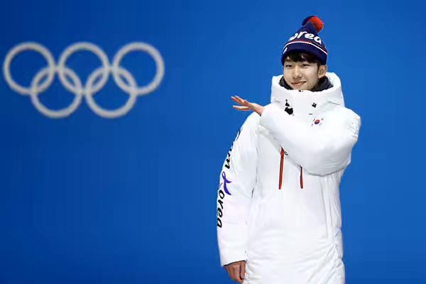 平昌冬奥会短道速滑冠军林孝俊.