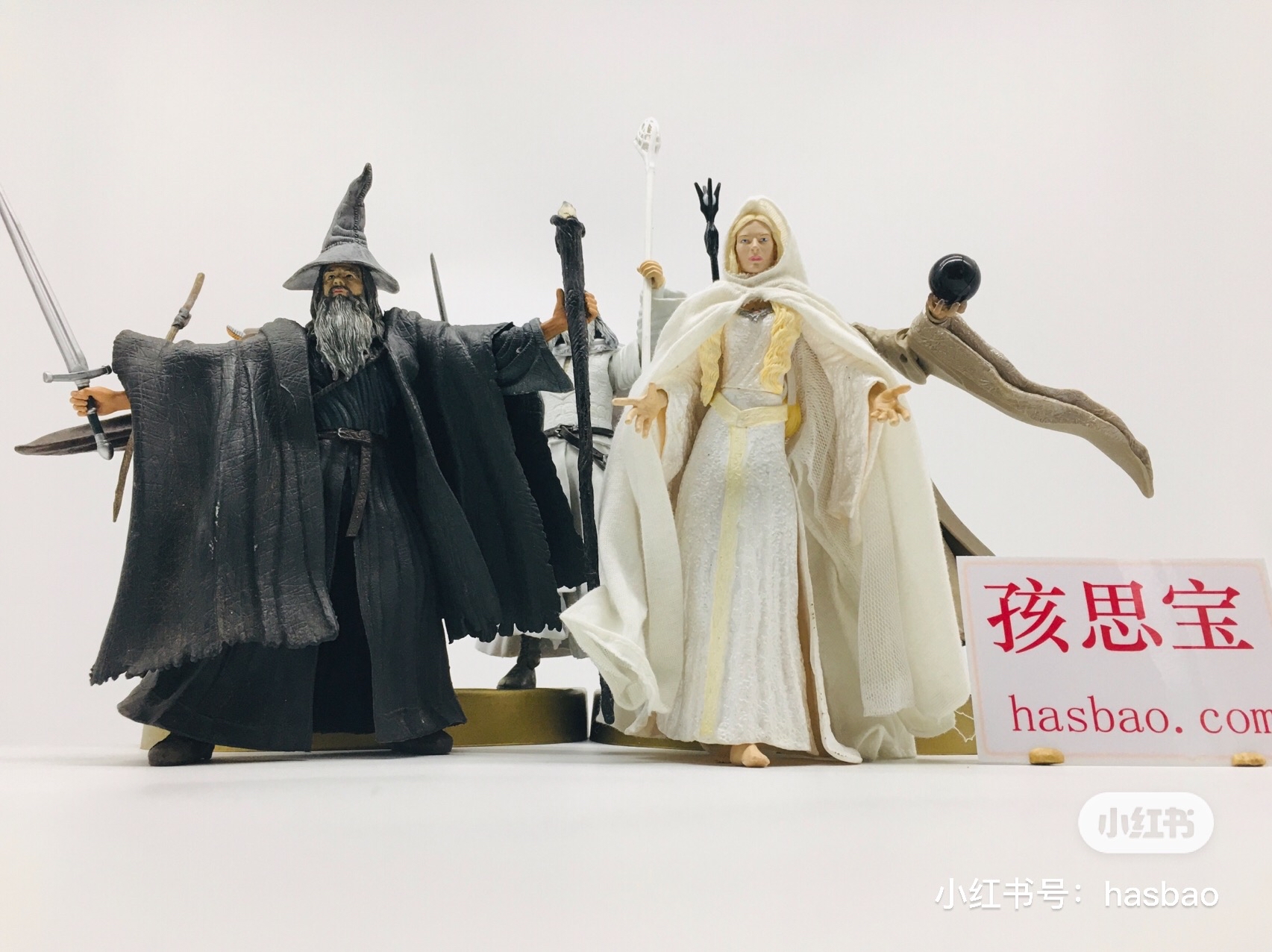 指环王白灰袍巫师甘道夫萨鲁曼【hasbao孩思宝】精灵女王褐袍达斯特中