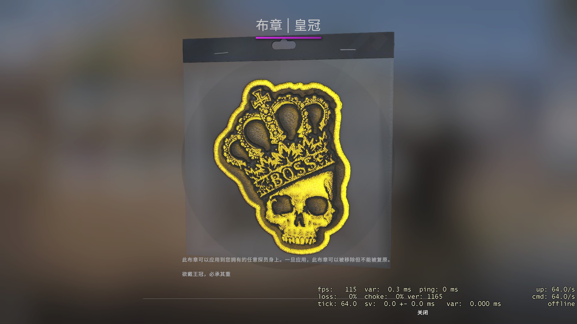 【csgo】蓝紫粉红,饰品的品质世界 布章为贴在人物探员身上的"印花"