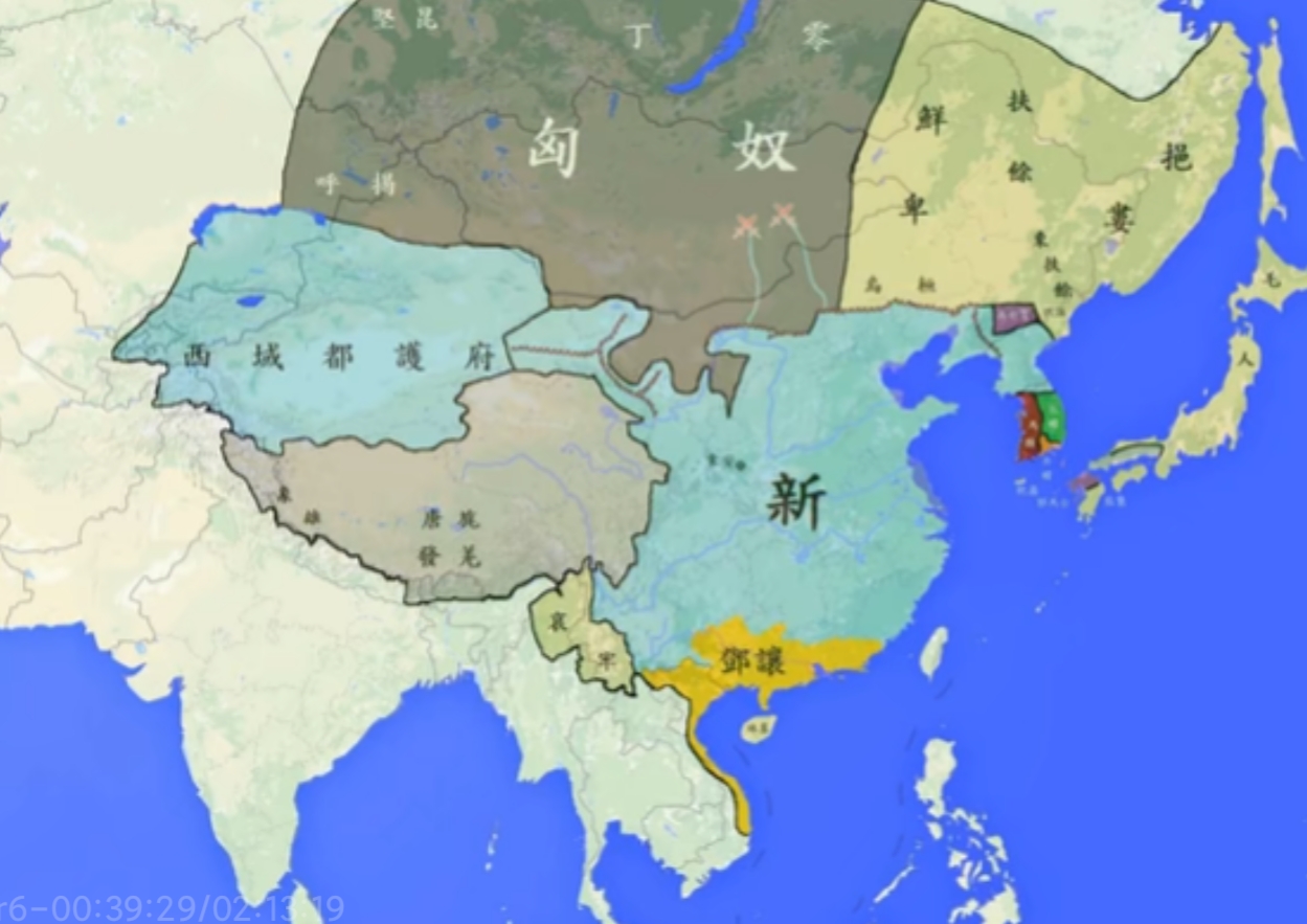 疆域变化图 他们完不成首要任务的历史原因是新朝和武周的前朝压根就