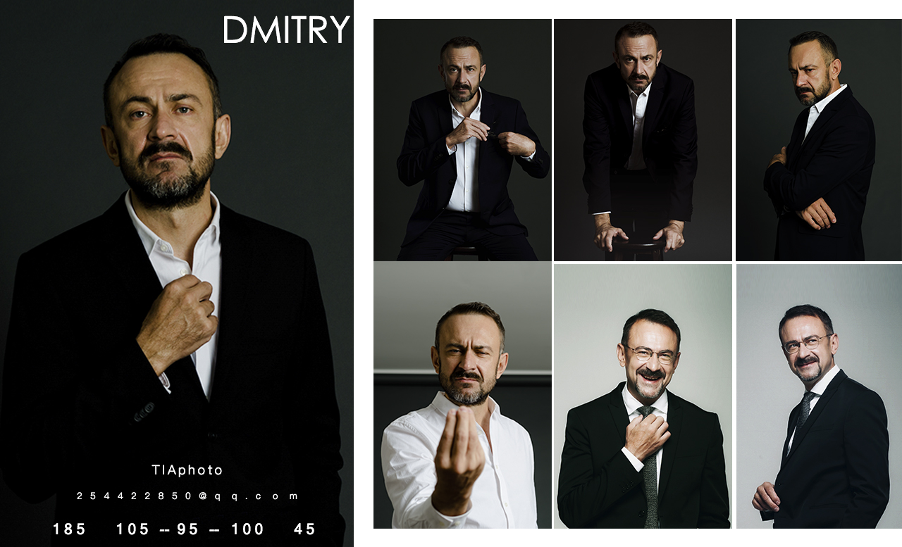 dmitry 季马 俄罗斯演员 拍摄 modle card