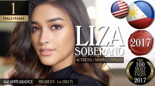 2017全球最美面孔top1 liza soberano