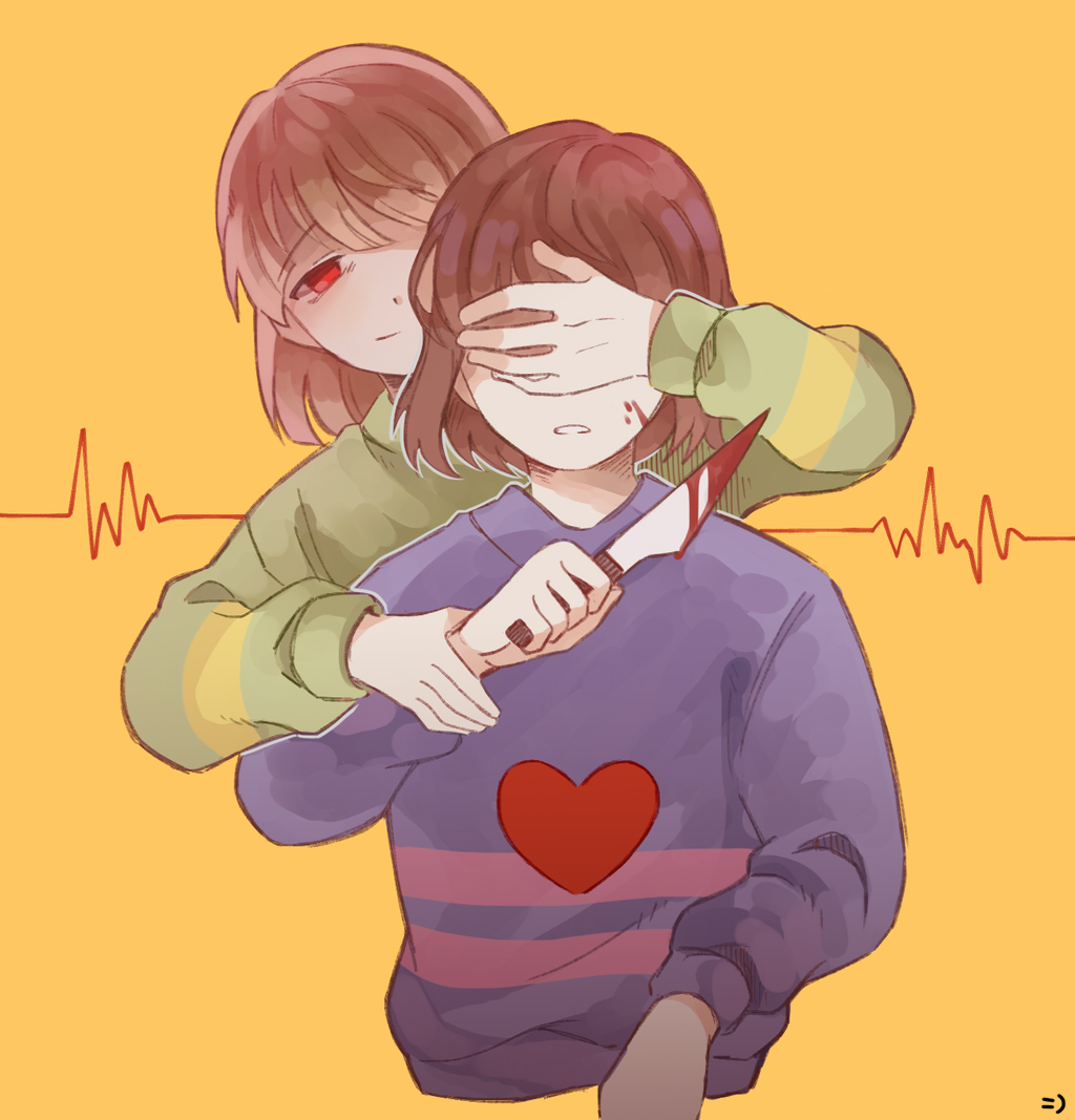 【undertale】传说之下精美人物图包 (chara&frisk篇)