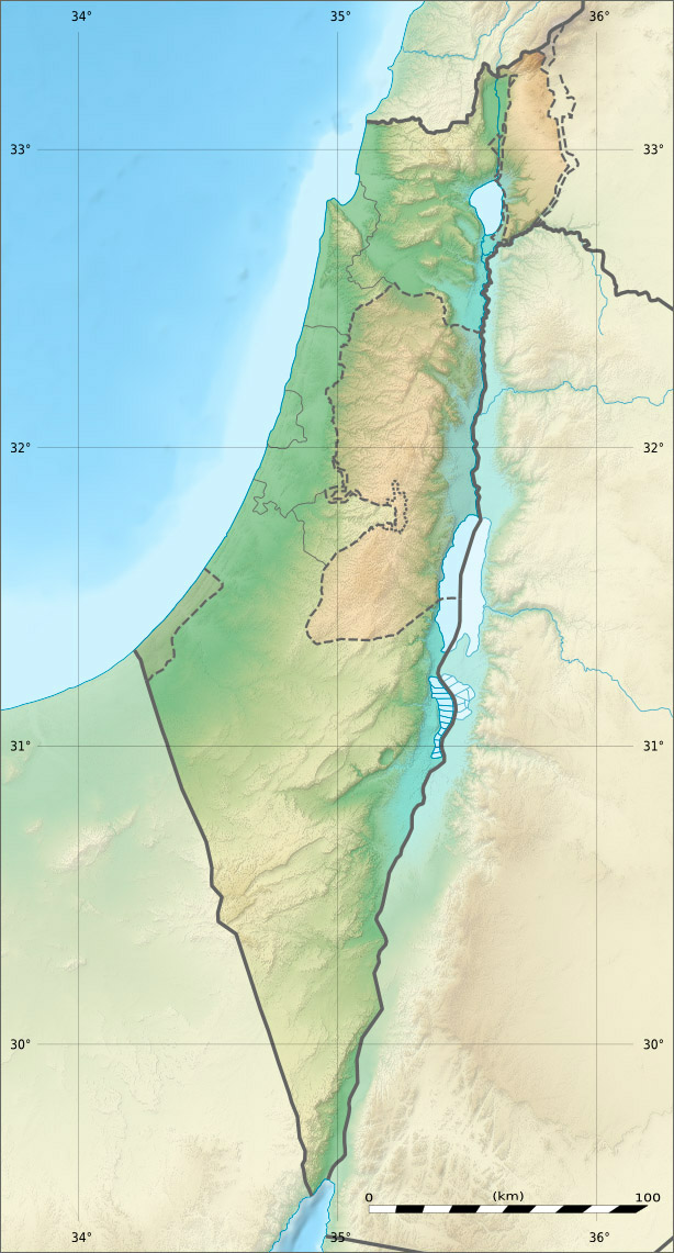 以色列地形图(来源:搜狗图片)