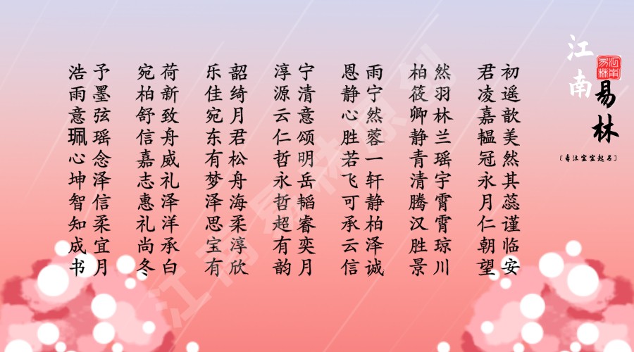 360个男孩新颖有涵养,女孩温柔有诗意的名字,让人一见倾心