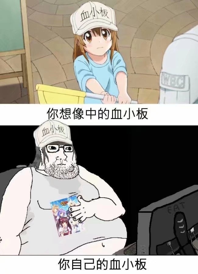 对比:人家的血小板和你的血小板.(科普加搞笑加美图～)