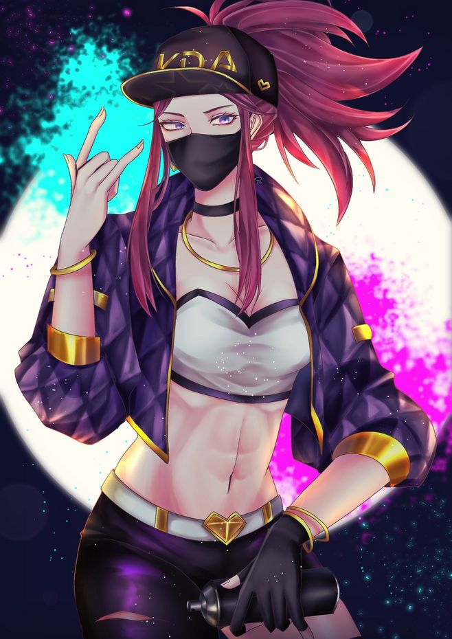 《英雄联盟》k/da 阿卡丽 壁纸插画分享(第十六期)