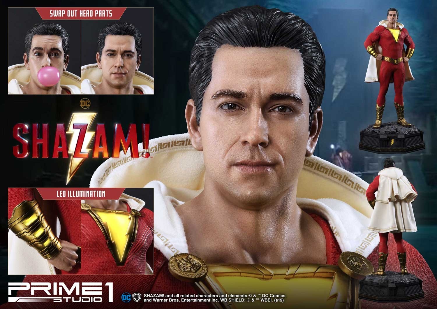 prime 1 studio将推出一款dc电影《雷霆沙赞》版沙赞雕像