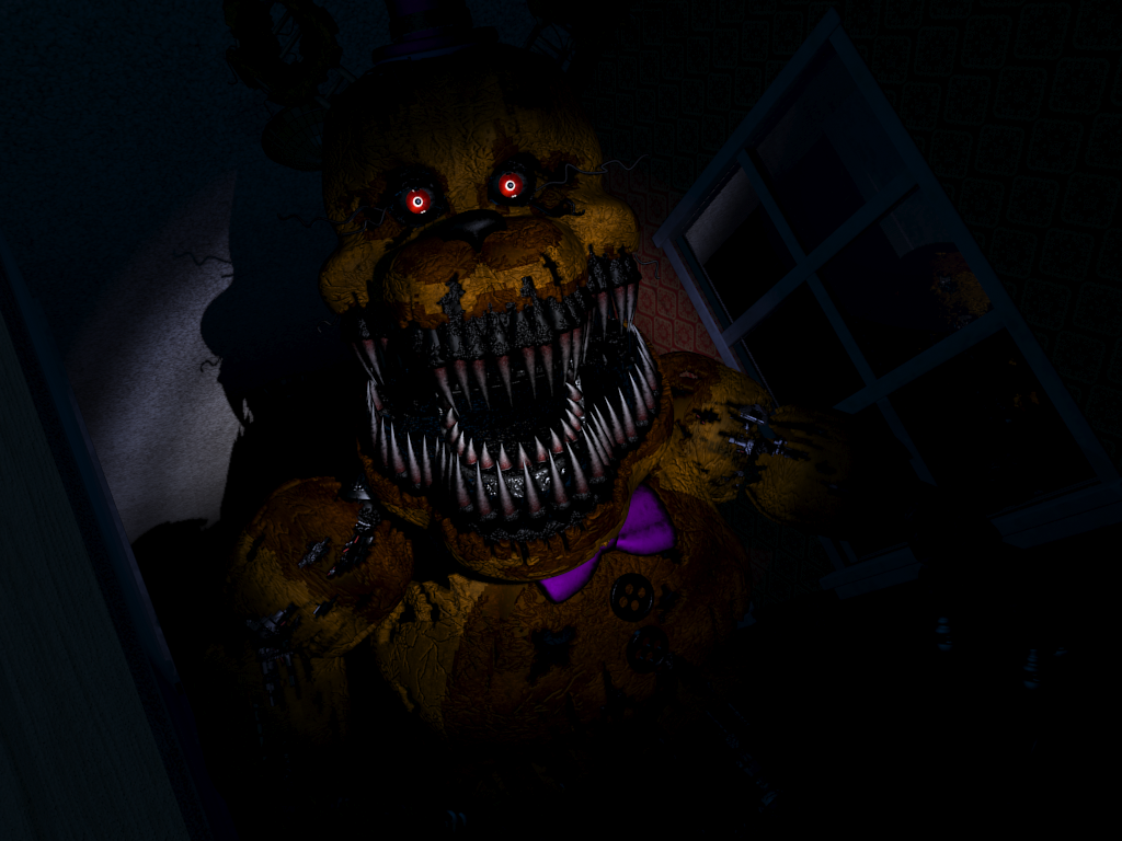 玩具熊的五夜后宫4代噩梦费斯熊nightmarefredbear科普翻译