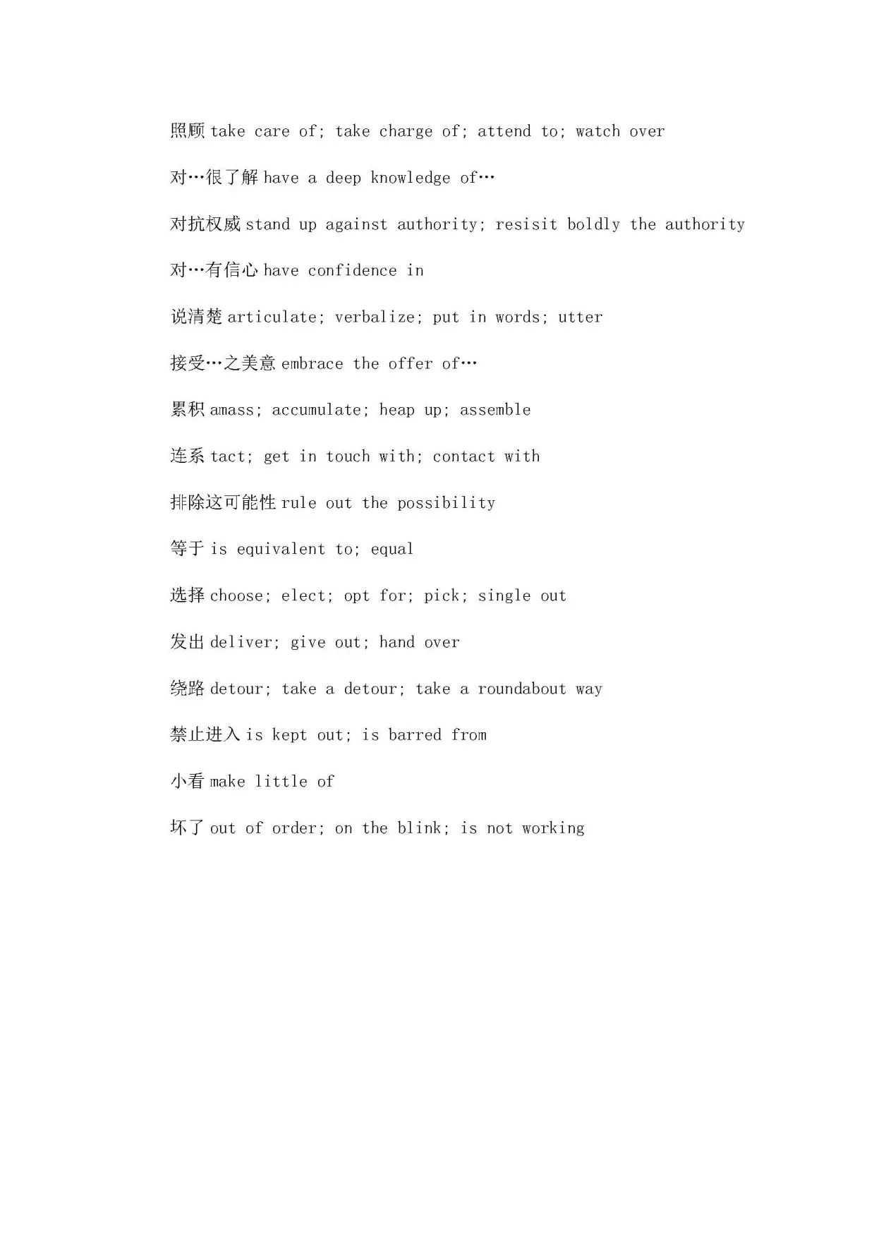 四六级写作中绝对用得到的关键词汇及短语汇总