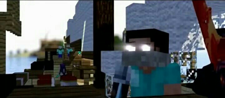 herobrine破碎,herobrine霸气 herobrine在船头插好旗帜,吹响号角,亡灵军团的所有成员看着herobrine