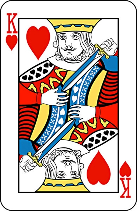 从扑克中创作的国王骑士其原型竟然来源于欧洲的四个帝王