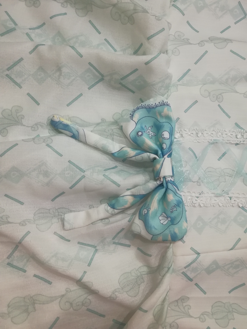 背后素鸡～ 花边来自boguta 是它家的专利 店主说手作娘零星接单就po