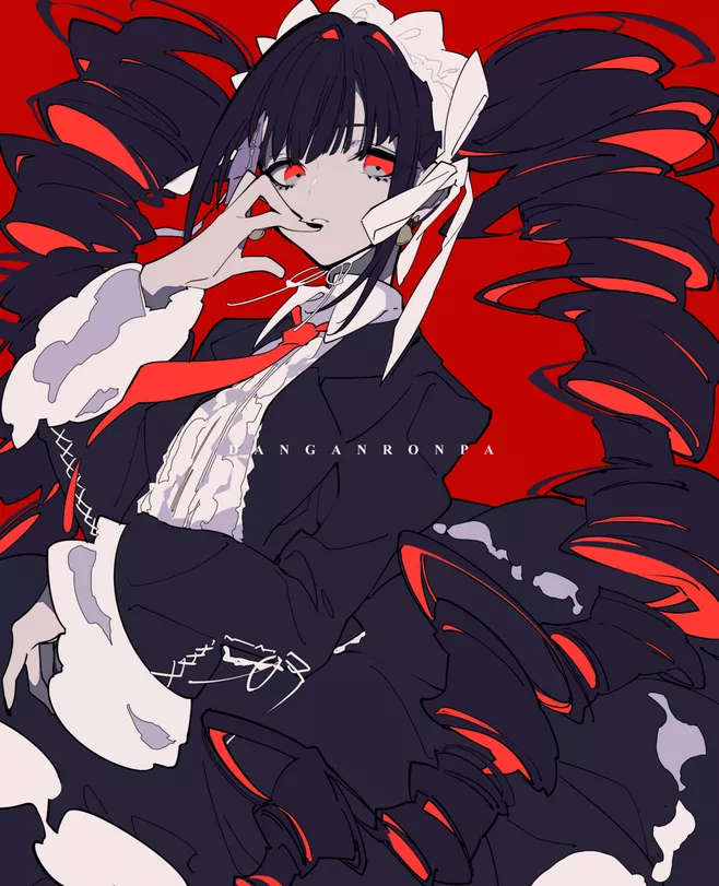 手机壁纸|二次元暗黑系第四期 人物插画 by:b站盐泽 2021年4月3日