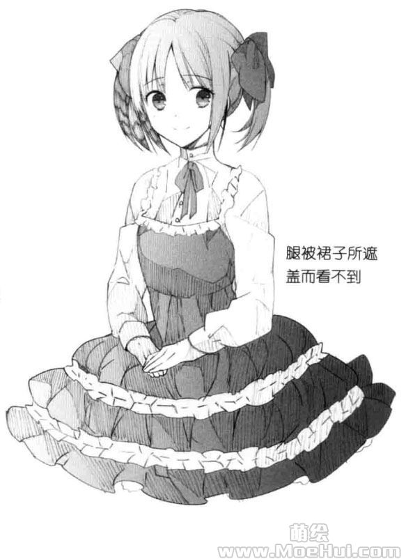 罗莉美少女的"静态"坐姿(罗莉美少女的动作和构图)