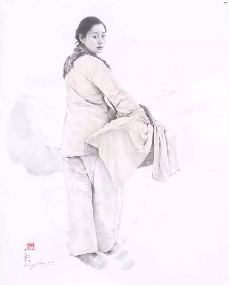 美术生处理女人侧面顶光素描人像基本步骤和纯民国女性素描素材