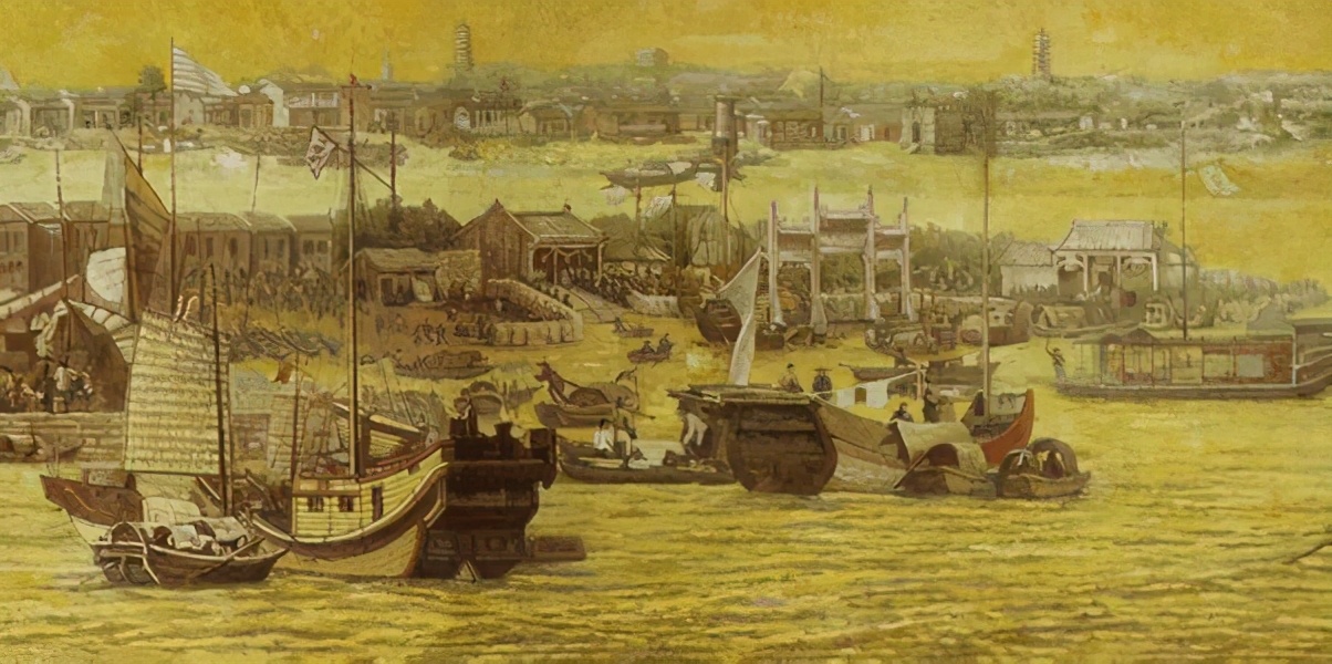 清朝时期的广州港