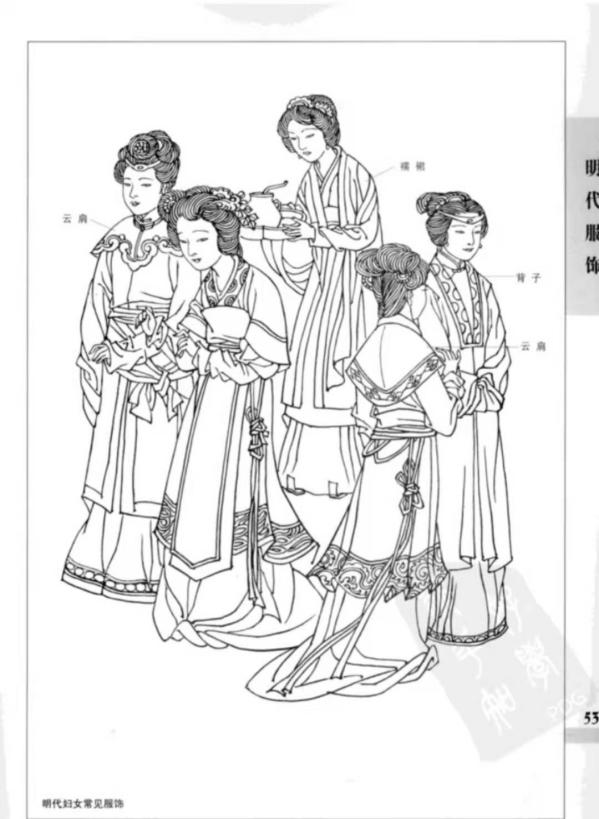 黄慧玲 胡越《中国古代服饰线描画谱》