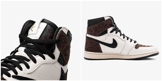 山寨?travis scott x aj1"倒勾"特制版曝光,仅售3.2万!