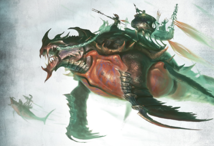 深海巨兽-阿克利安利维坦——战锤:西格玛时代(aos)伊顿尼斯海族巨兽