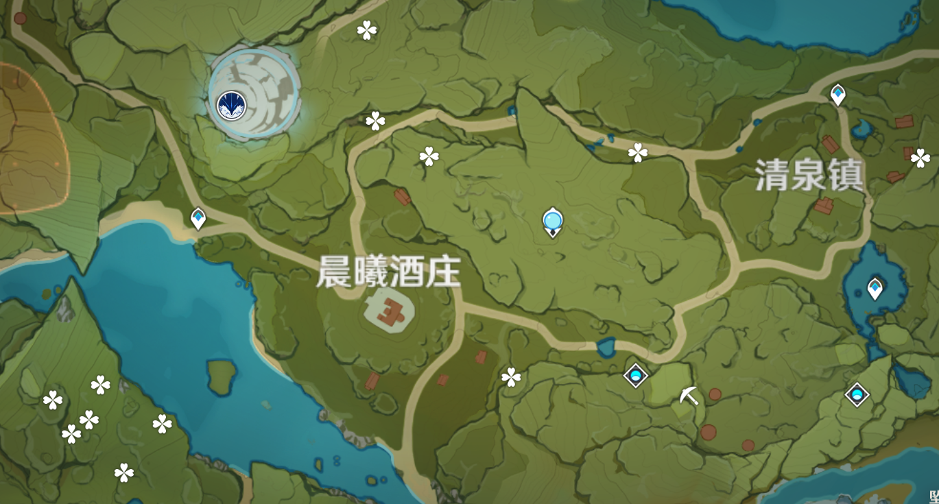 原神:蒲公英籽位置