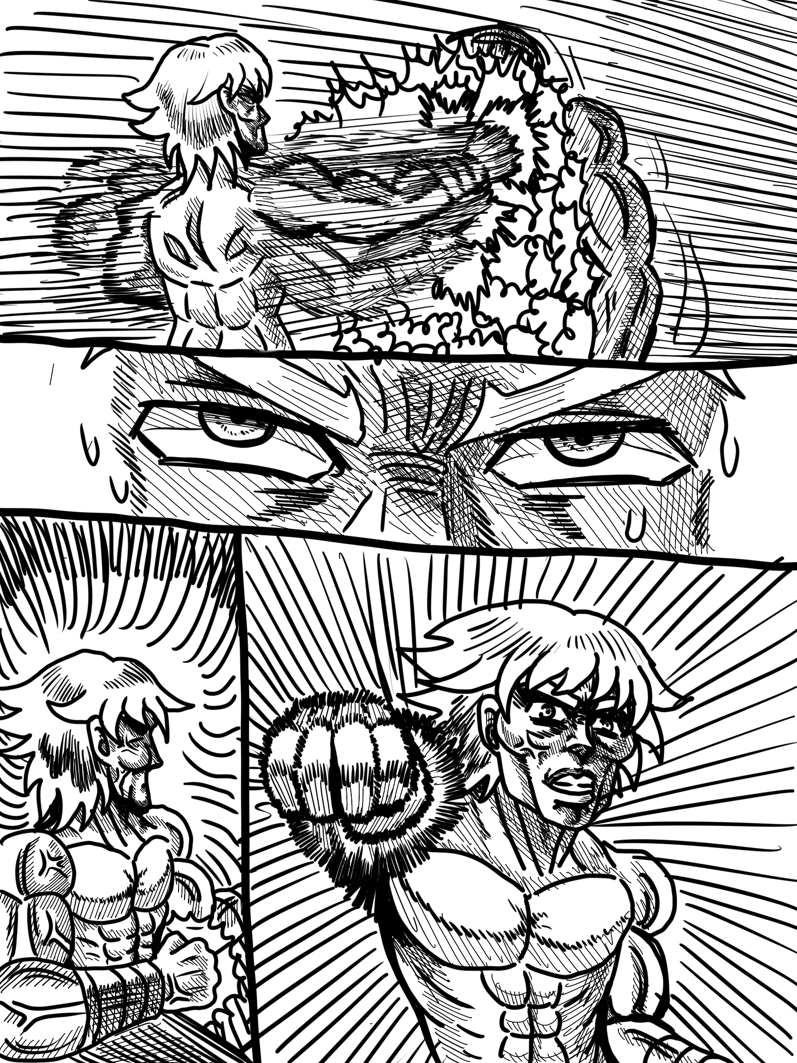 刃牙同人漫画《板垣道》