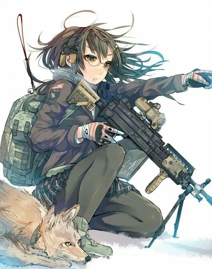 动画 动漫杂谈 少女 枪械的美妙组合——p站画师插画*****少女】(1)