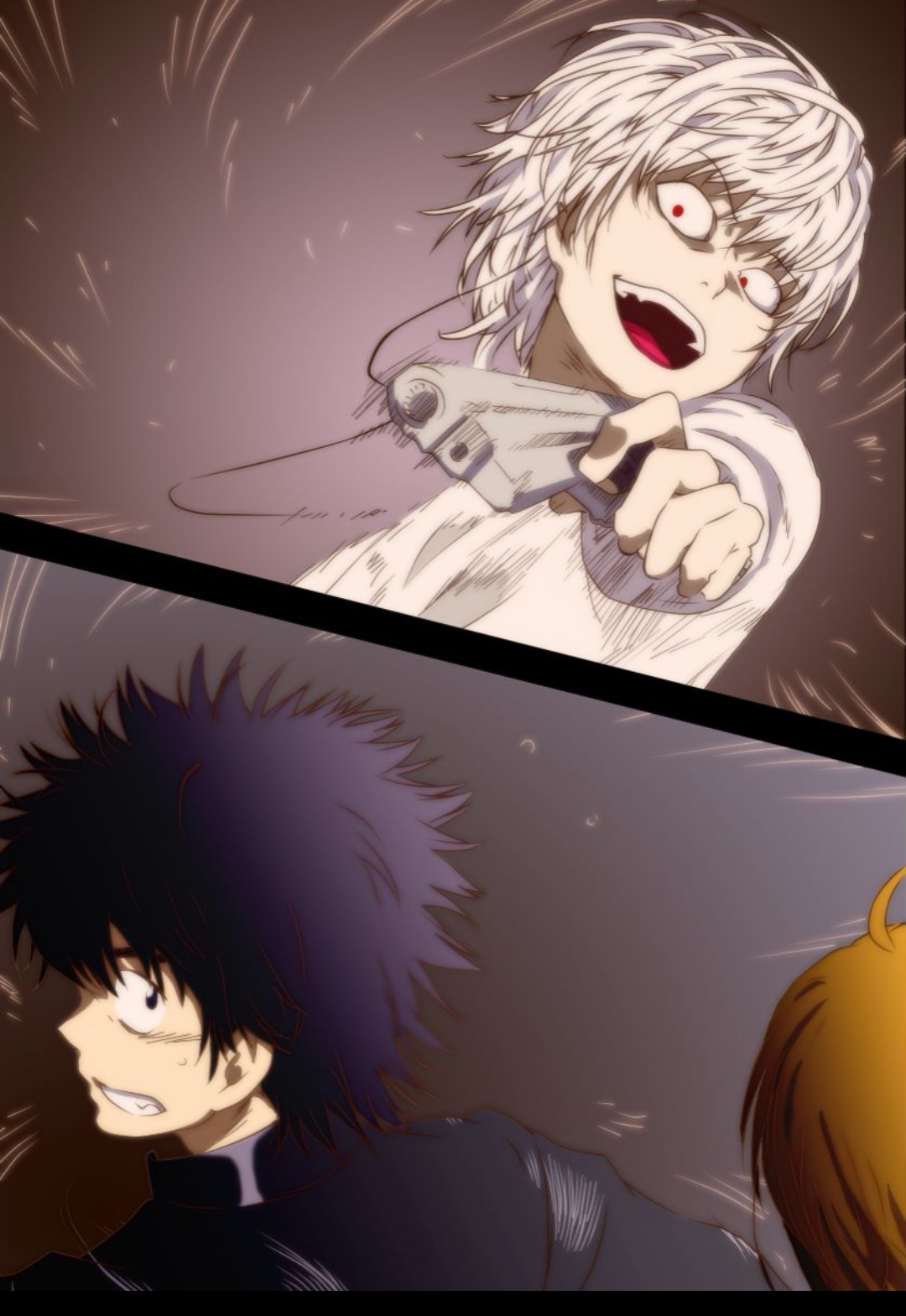 为了不误伤御坂美玲,这里一方通行没有仔细瞄准,一方通行只是把这个