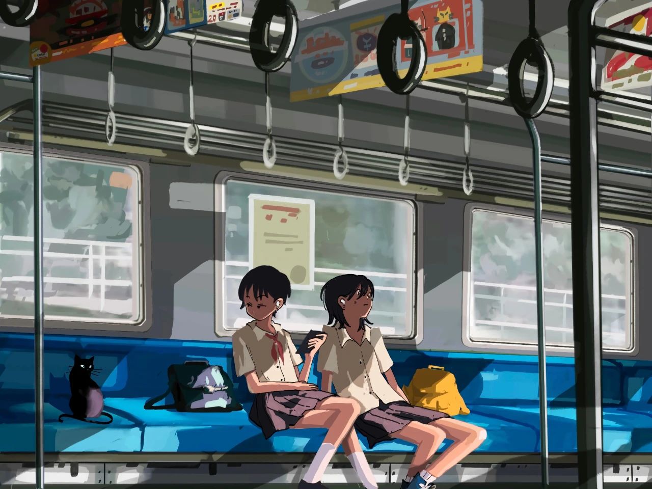 场景插画| 校园青春回忆杀!学生时代日常氛围超浓画面