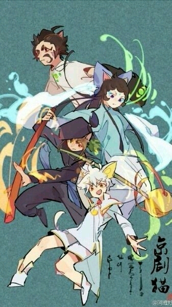 好康的拟人京剧猫图片