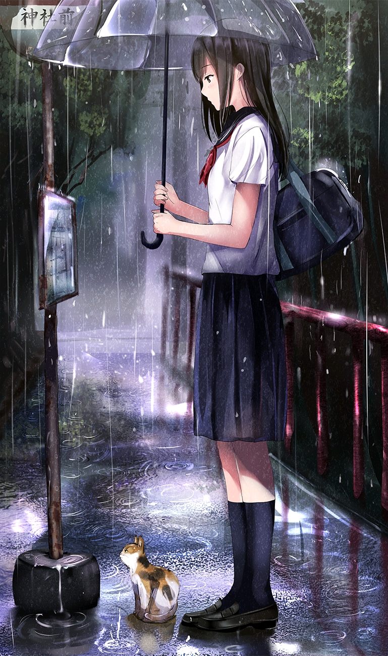 动画 动漫杂谈 【动漫壁纸】风景类(雨) 最美的不是下雨天,是曾与你