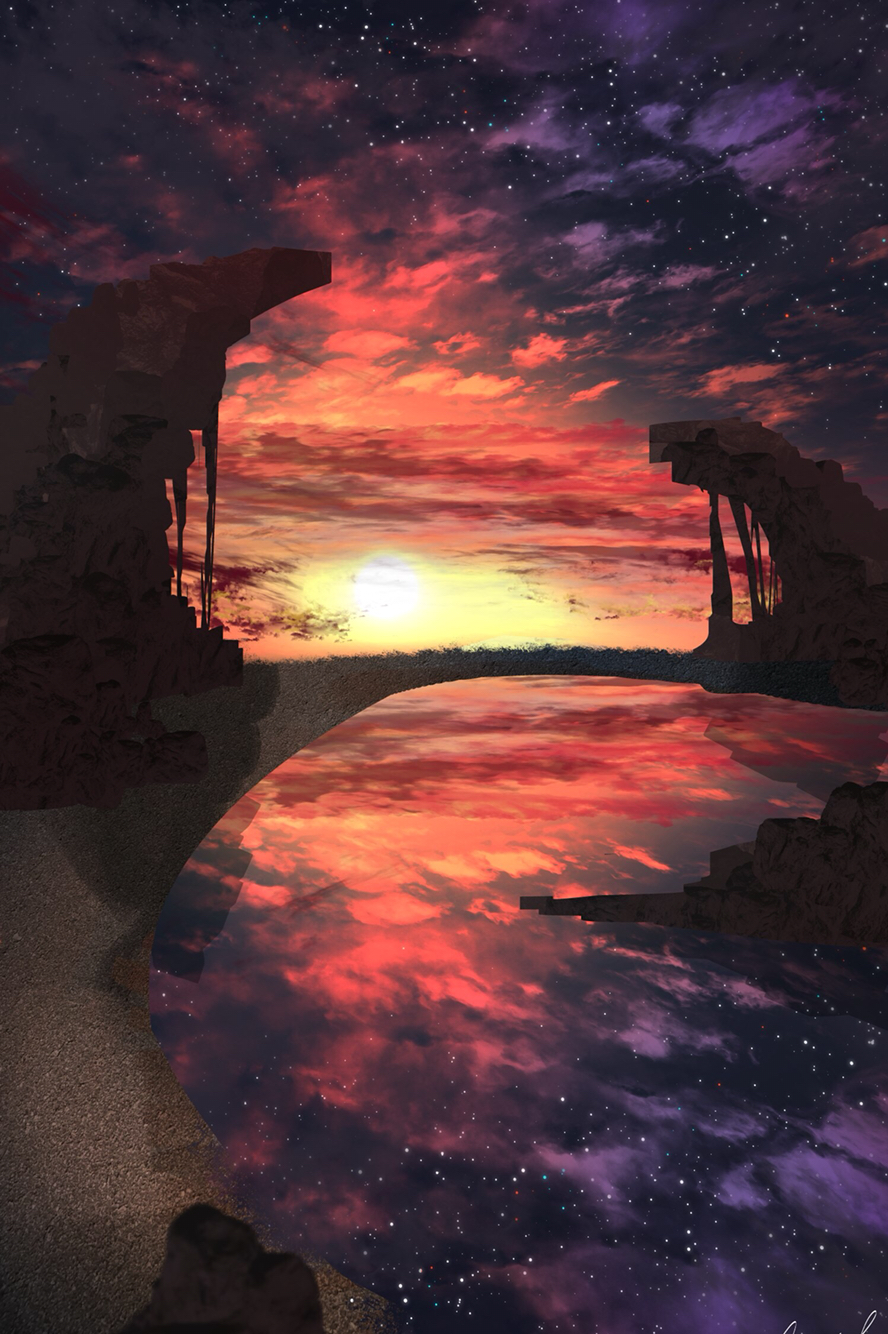 黄昏〕〔废墟〕〔星空〕主题