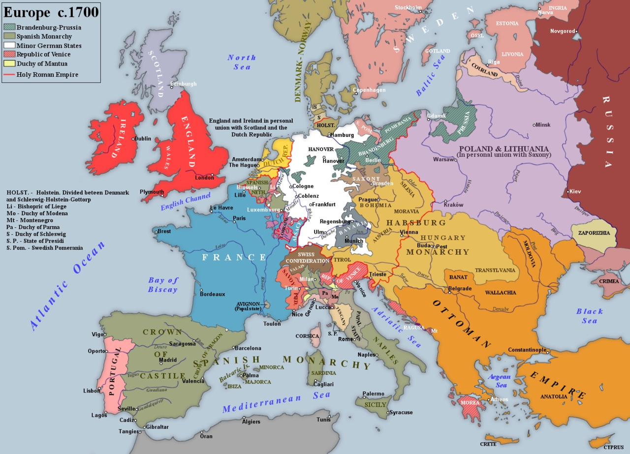 赖斯韦克条约签订之后,路易十四时代最后一次大型战争,西班牙王位继承