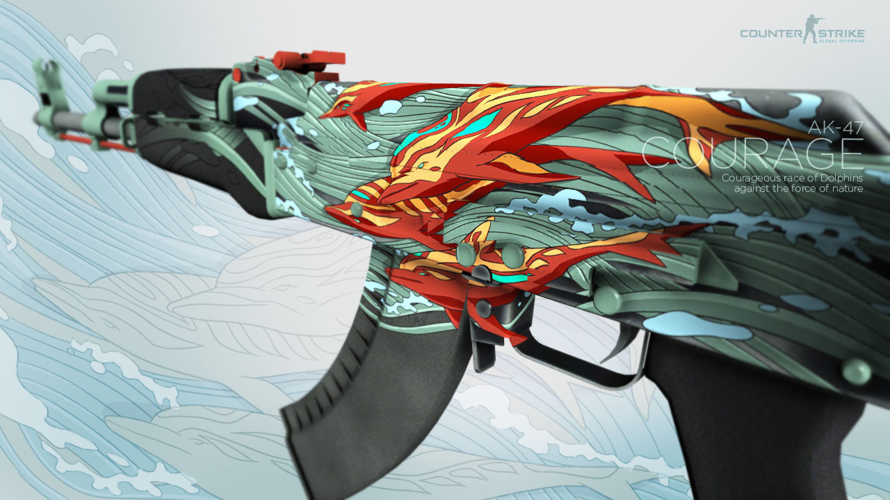 csgo每日皮肤鉴赏ak47深海复仇