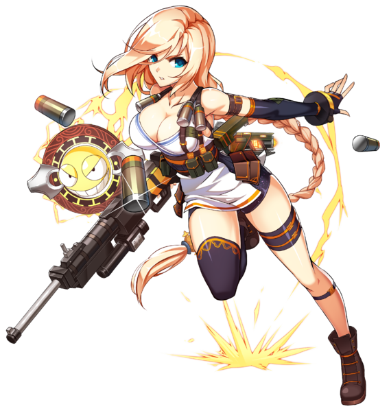 艾尔之光里的女枪各种转职立绘欣赏