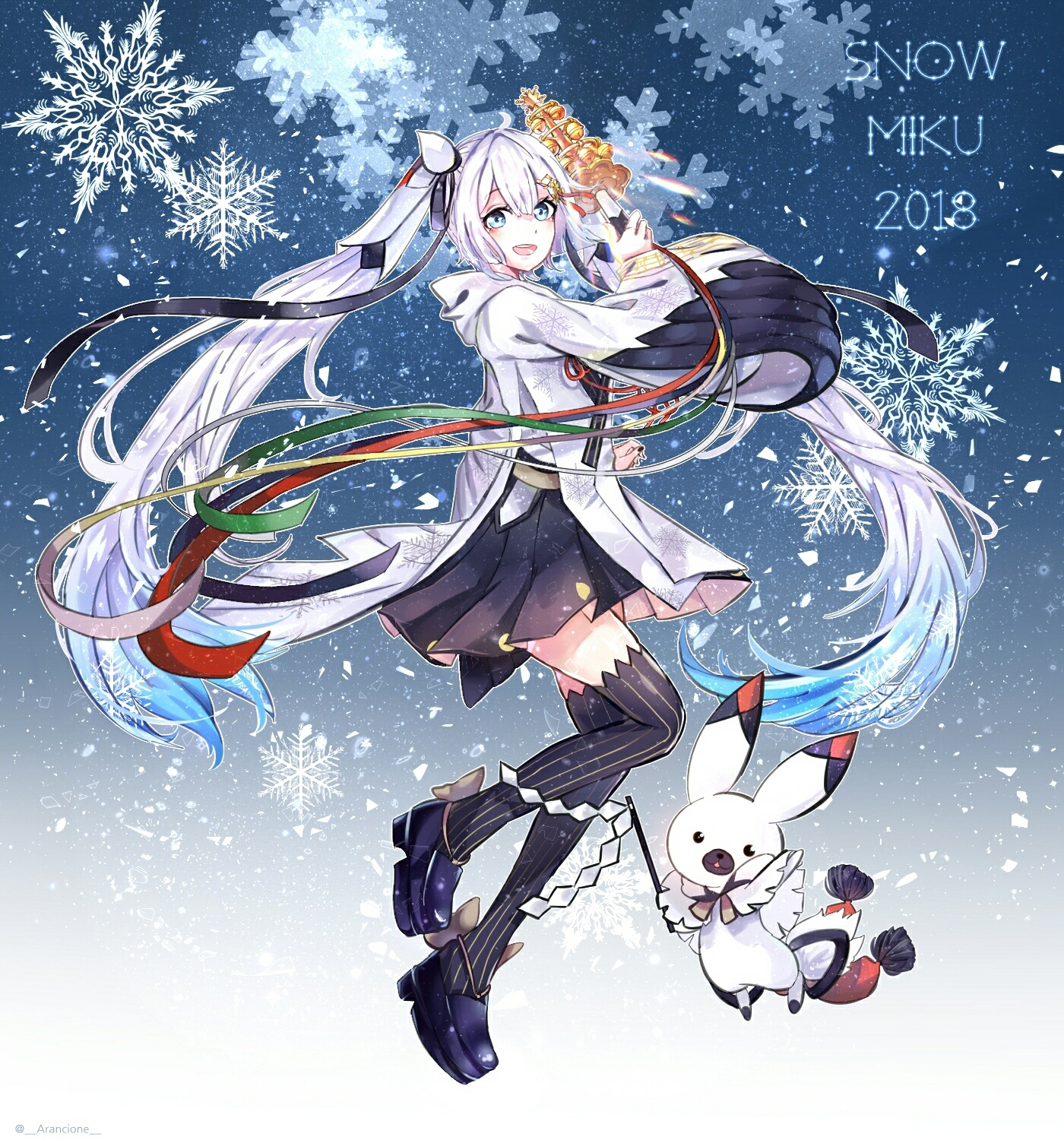 今天海卷为大家带来了2018的雪丹顶巫女 一位拿着神乐铃为神社祈福的
