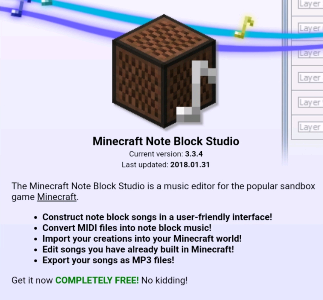 mincraft note block studio