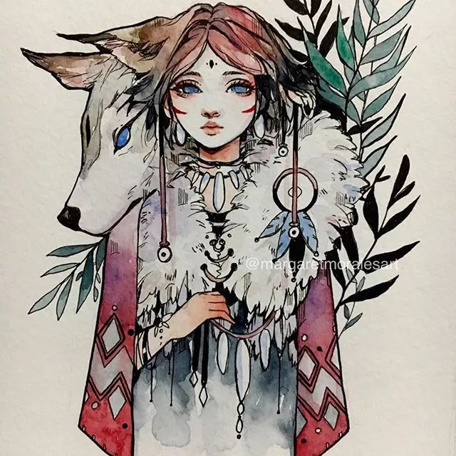 神话色彩的水彩精灵,都会变身为小仙女