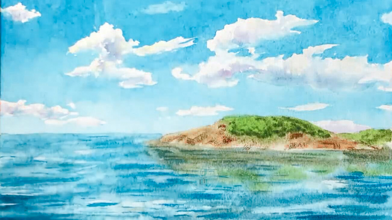 零基础水彩教程 | 画一幅宫崎骏风格的画