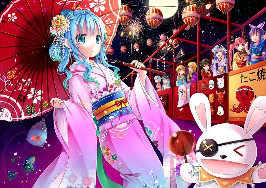 四糸乃美图壁纸合集①泳装和服灵装日常裙