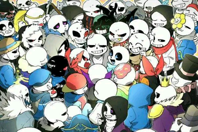 一大群sans