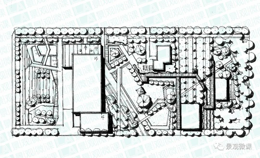 表现手法 | 园林景观平面图的抄绘步骤详解
