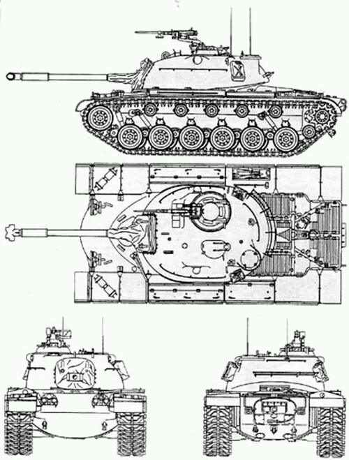 com/read/cv9569585分享一些坦克三视图(二战篇)下 上图: m1a1 t54