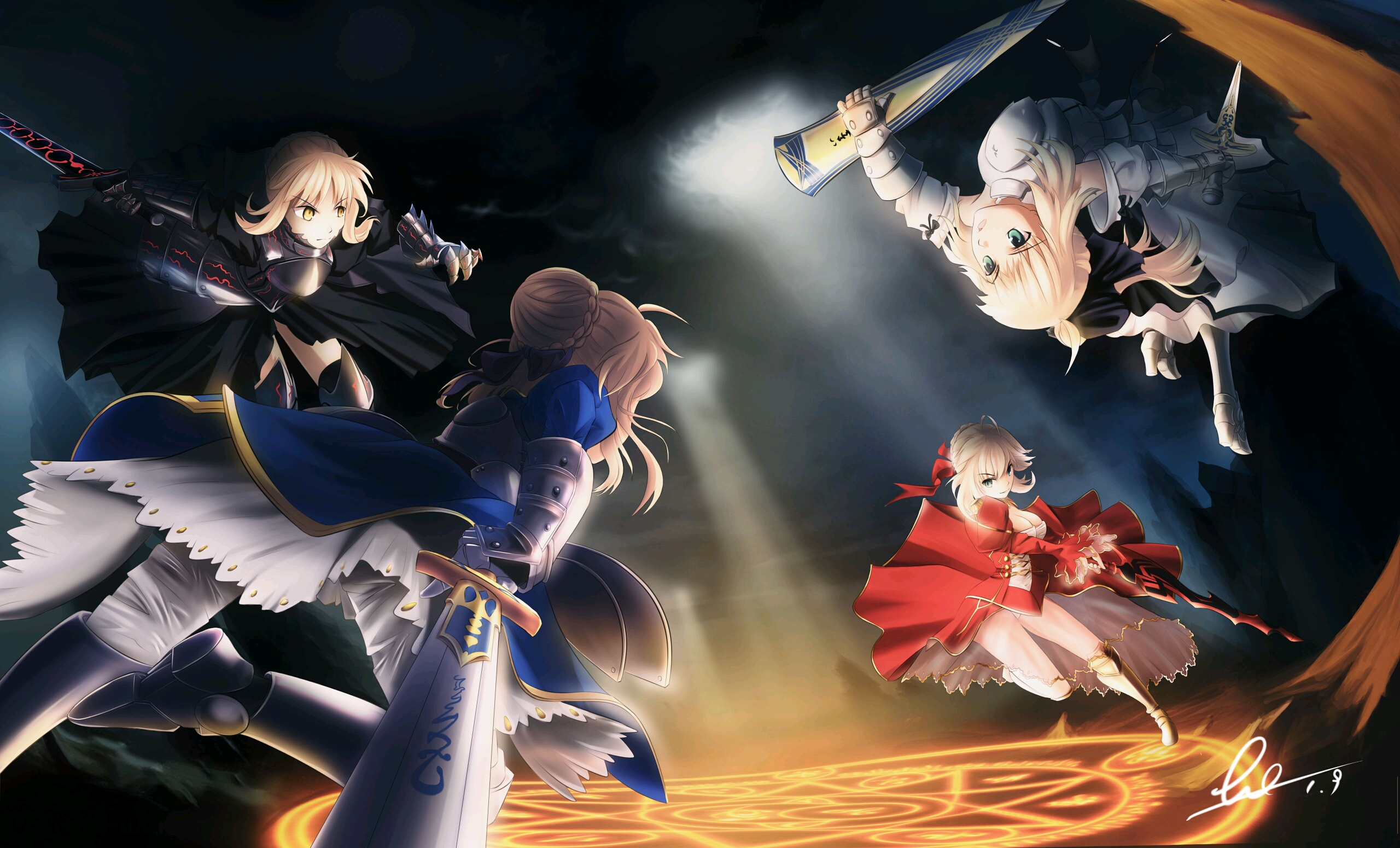 动漫壁纸第十三期fate系列03saber