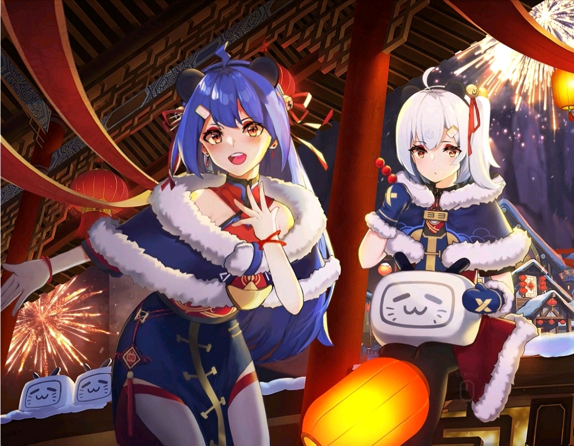 当美丽的2233穿上了华丽的旗袍0761ω612233娘壁纸