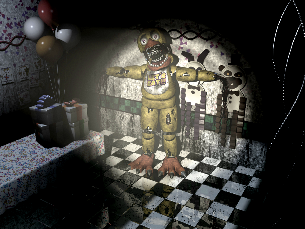 玩具熊的五夜后宫2代旧奇卡(withered chica)科普(翻译)