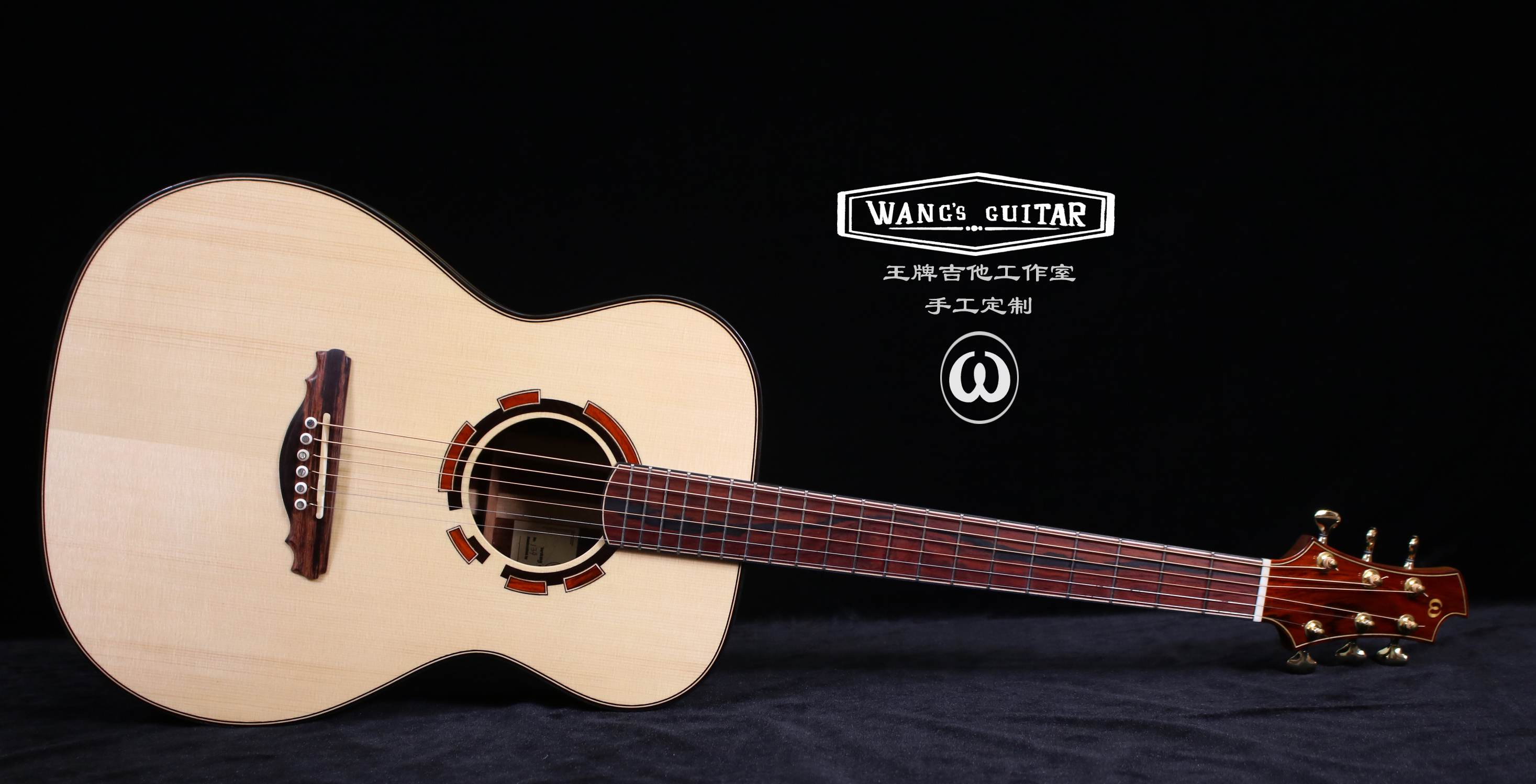 【王牌吉他工作室】om 40寸 欧杉可可菠萝全单 wang's guitar 手工