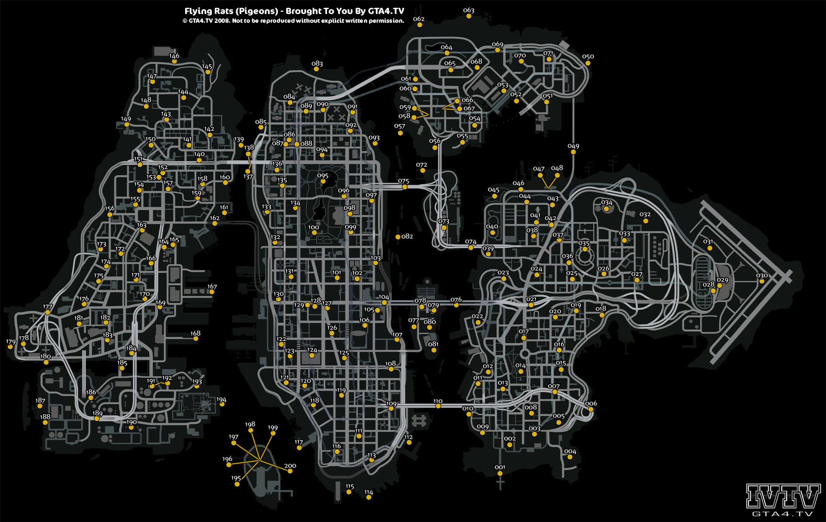 城地图) liberty city area street map (from gtaiv/manuals/gta4