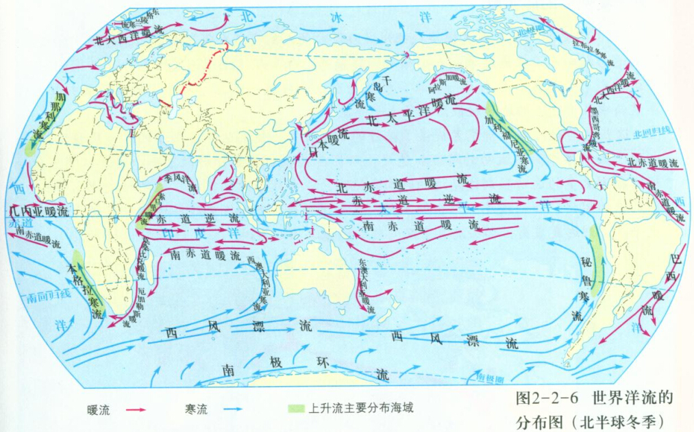 世界洋流分布图